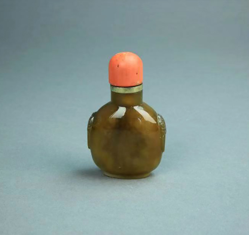 清瑪瑙鼻煙(yān)壺